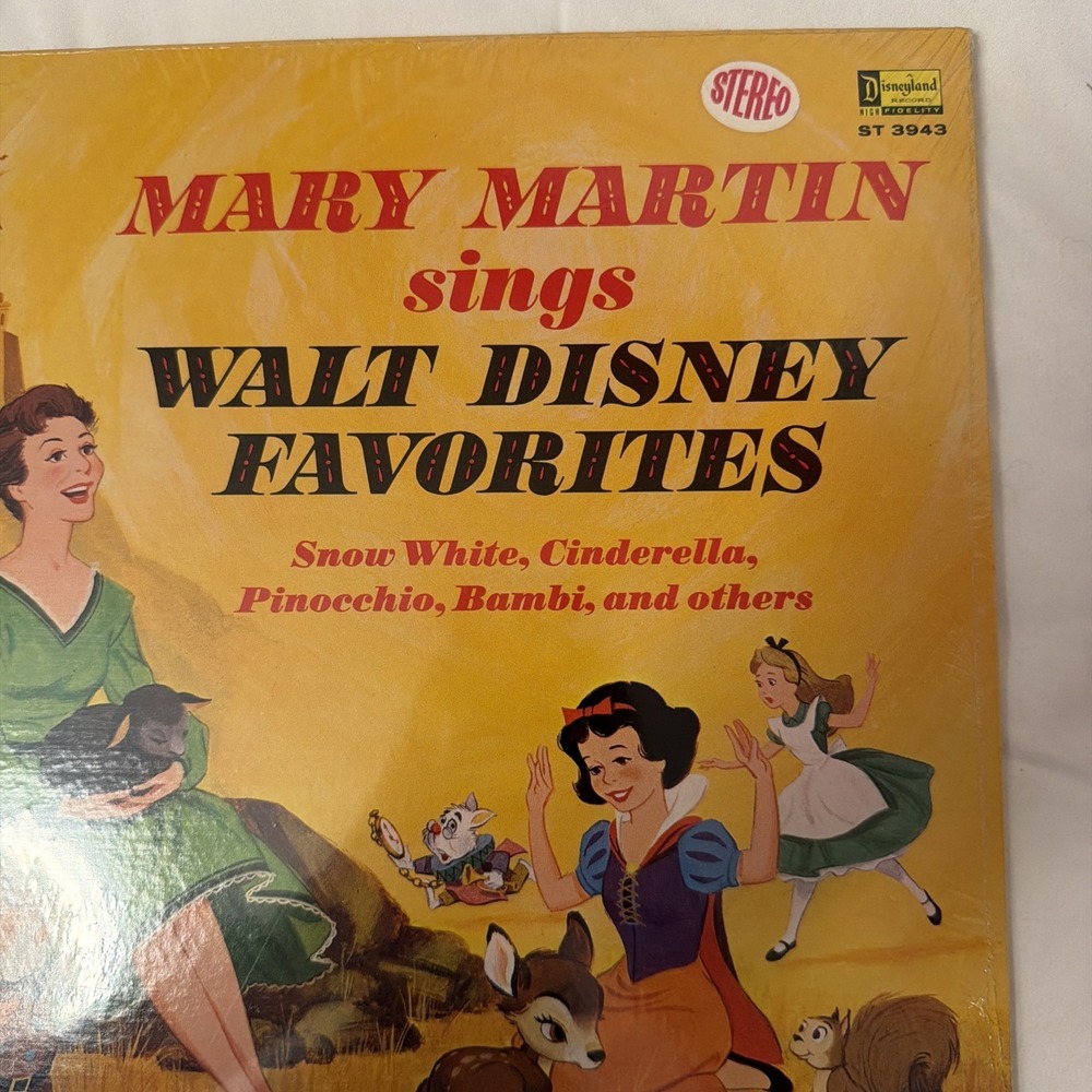 Disney 1966 Mary Martin Sings Walt Disney Favorites 33 1/3 SEALED 3943 - Picture 10 of 16
